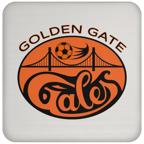 Golden Gate Gale  Drink Coaster Table Pad ASL Soccer Team color White