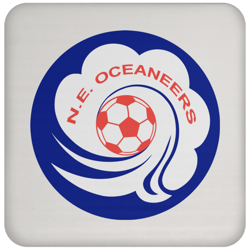 New England Oceaneers Drink Coaster Table Pad ASL Soccer Team color White