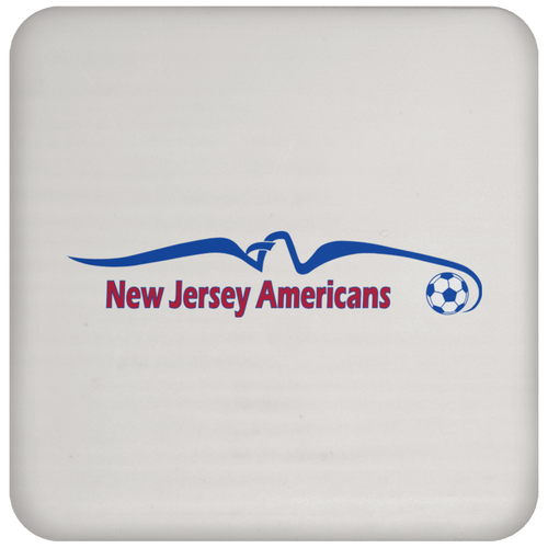 New Jersey Americans Drink Coaster Table Pad ASL Soccer Team color White
