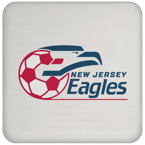 New Jersey Eagles Drink Coaster Table Pad ASL Soccer Team color White