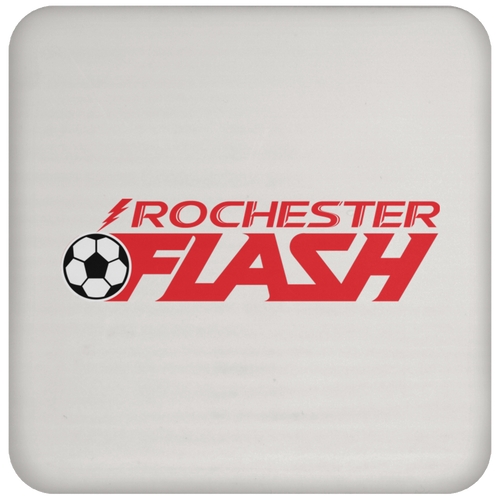 Rochester Flash Team Drink Coaster Table Pad ASL Soccer Team color White