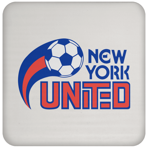 New York United Drink Coaster Table Pad ASL Soccer Team color White