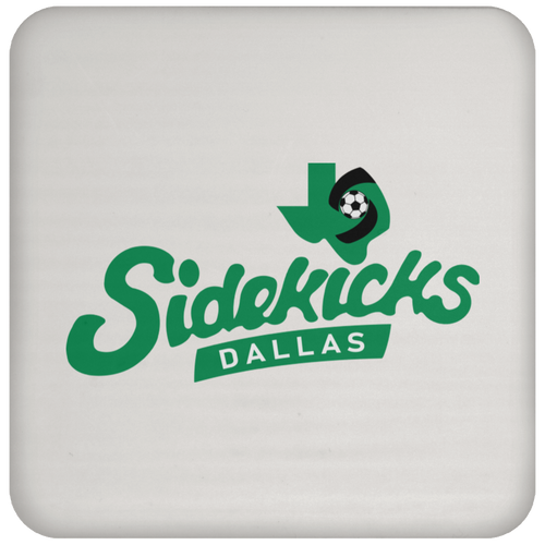 Dallas Sidekicks MISL Soccer Team Drink Coaster color White