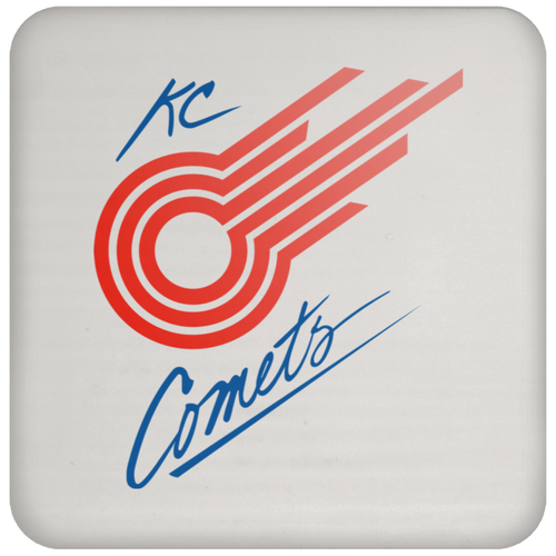 Kansas City Comets MISL Soccer Team Drink Coaster color White