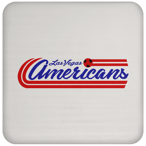 Las Vegas Americans MISL Soccer Team Drink Coaster color White