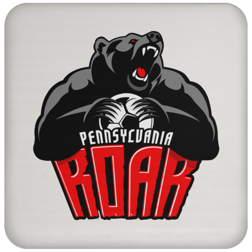 Pennsylvania Roar MISL Soccer Team Drink Coaster color White