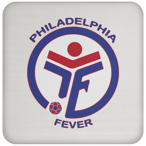 Philadelphia Fever MISL Soccer Team Drink Coaster color White