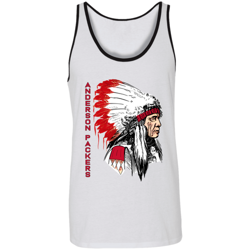 Anderson Packers NBA Tank Top National Basketball Association Team Log color White/Black