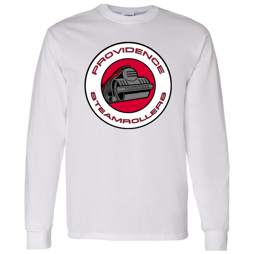 Providence Steamrollers NBA Long Sleeve Shirt Classic National Basketball Association Team color White