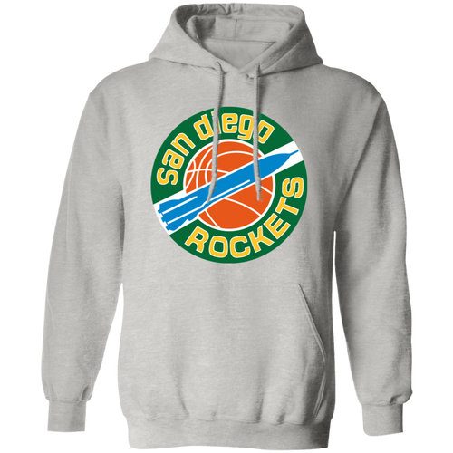 San Diego Rockets Hoodie Pullover Classic NBA Basketball Team color Ash Gray