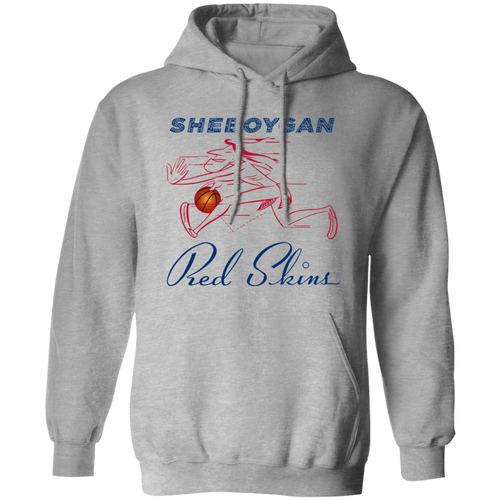 Sheboygan Redskins Hoodie Pullover Classic NBA Basketball Team color Sports Gray