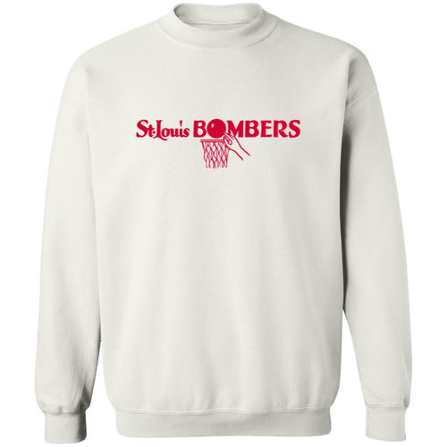 St. Louis Bombers Crewneck Pullover Sweatshirt NBA Basketball Team color White