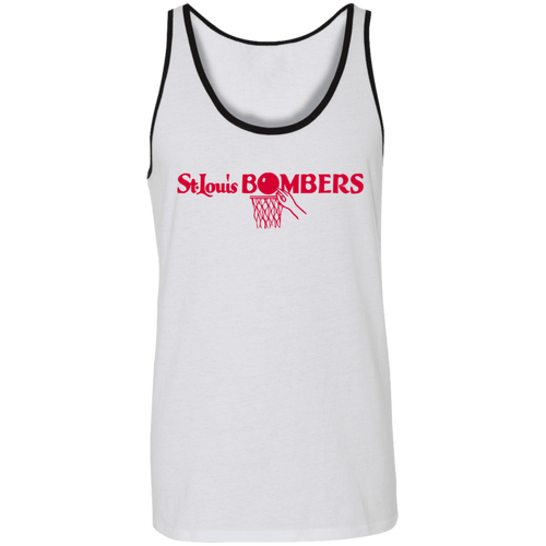 St. Louis Bombers NBA Tank Top National Basketball Association Team color White/Black
