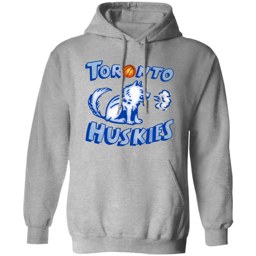 Toronto Huskies Hoodie Pullover Classic NBA Basketball Team color Ash Gray
