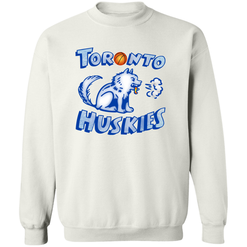 Toronto Huskies Crewneck Pullover Sweatshirt NBA Basketball Team color White