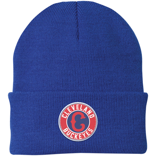 Cleveland Buckeyes Knit Beanie Cap Negro League Baseball Team color Royal Blue