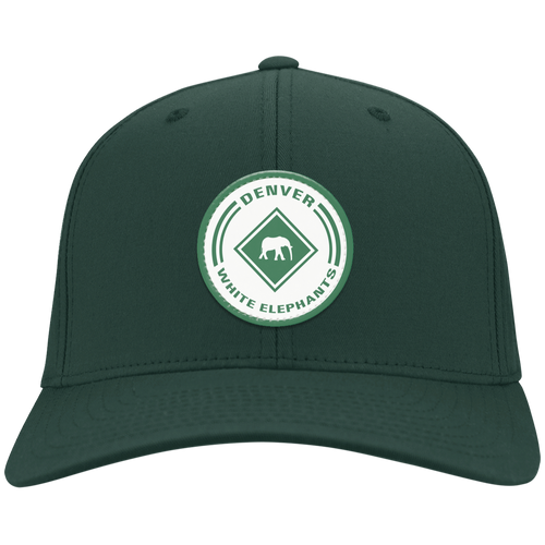 Denver White Elephants Twill Cap Negro League Baseball Team color Hunter Green