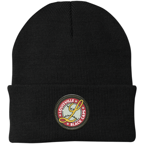 Louisville Black Caps Knit Beanie Cap Negro Leagues Baseball Team color Black