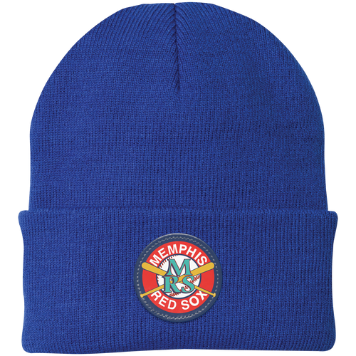 Memphis Red Sox Knit Beanie Cap Negro Leagues Baseball Team color Royal Blue