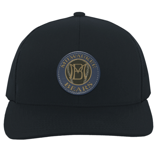 Milwaukee Bears Trucker Cap Snapback Negro League Baseball color Navy