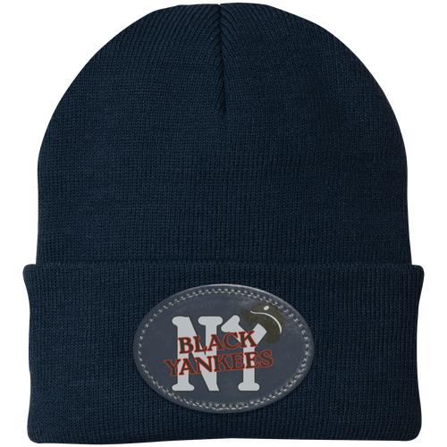 New York Black Yankees Knit Beanie Cap Negro Leagues Baseball Team color Navy Blue