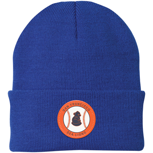San Francisco Sea Lions Knit Beanie Cap Negro Leagues Baseball Team color Royal Blue