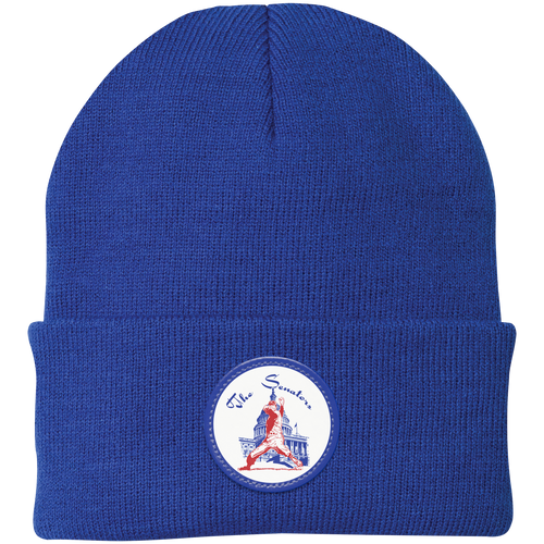 Washington Senators MLB Beanie Knit Cap Major League Baseball Team color Royal Blue