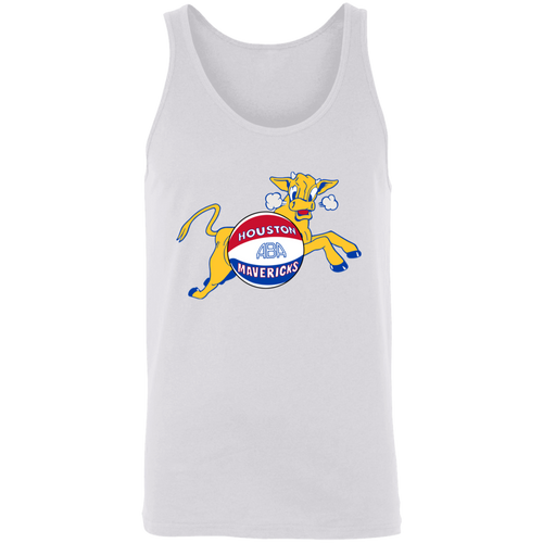 Houston Mavericks ABA Tank Top American Basketball Association Team color White