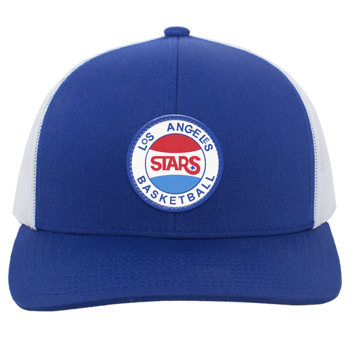 Los Angeles Stars ABA Basketball Team Trucker Snapback Cap color Royal Blue/White