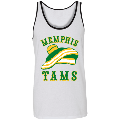 Memphis Tams ABA Tank Top American Basketball Association Team color White/Black