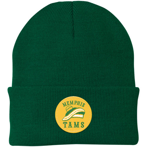 Memphis Tams ABA Basketball Knit Beanie Cap color Green