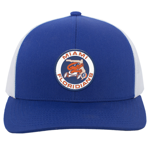Miami Floridians ABA Basketball Team Trucker Cap Snapback color Blue