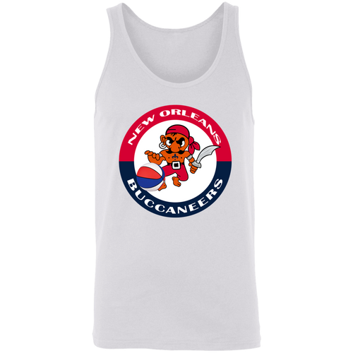 New Orleans Buccaneers ABA Tank Top American Basketball Association Team color White
