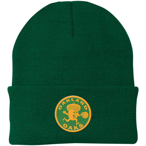 Oakland Oaks ABA Basketball Knit Beanie Cap color Green