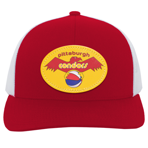 Pittsburgh Condors ABA Basketball Team Trucker Cap color Red/White