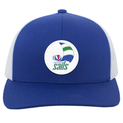 San Diego Sails ABA Basketball Team Trucker Cap color Royal/White