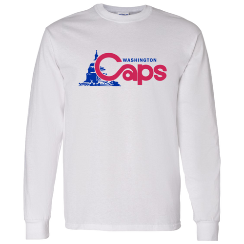 Washington Caps ABA Long Sleeve Shirt American Basketball Association color White
