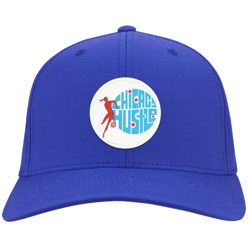 Chicago Hustle Twill Cap WBL Womens Pro Basketball Team color Royal Blue