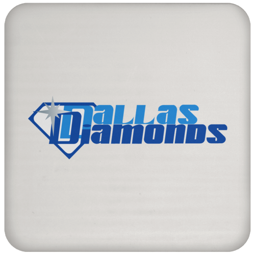 Dallas Diamonds WBL Drink Coaster Table Pad Women's Pro Basketball League Team color White