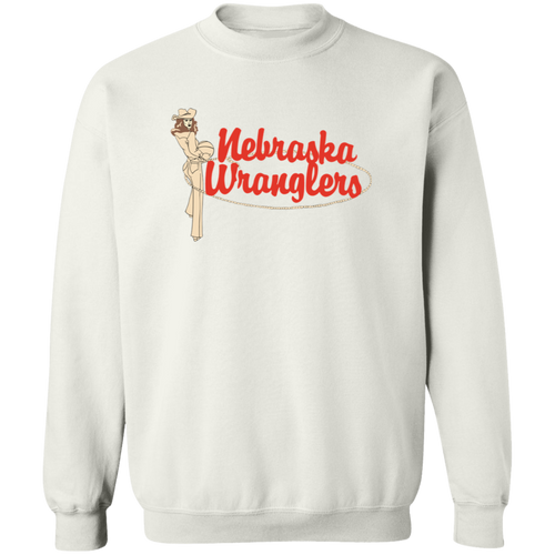 Nebraska Wranglers WBL Sweatshirt Crewneck Pullover Womens Professional Basketball Team color White