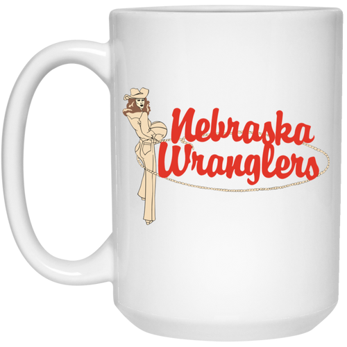 Nebraska Wranglers WBL Mug Ceramic 15 oz. Women's Professional Basketball League color White