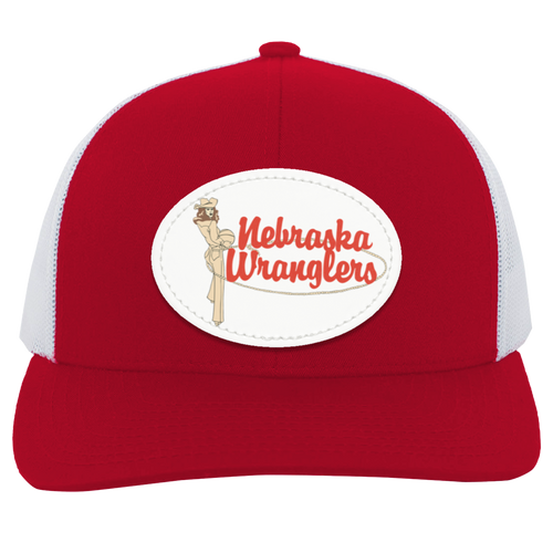 Nebraska Wranglers WBL Womens Pro Basketball League Team Trucker Cap color Red/White