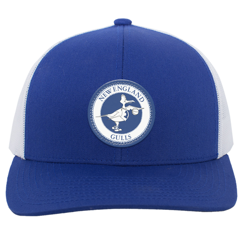 New England Gulls WBL Womens Pro Basketball League Team Trucker Cap color Royal Blue/White