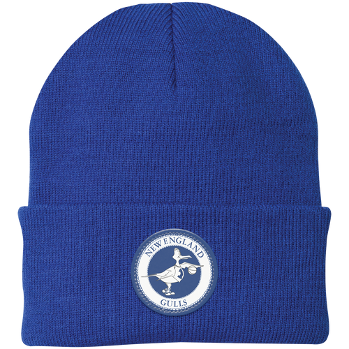 New England Gulls WBL Beanie Knit Cap Womens Pro Basketball League Team color Royal Blue