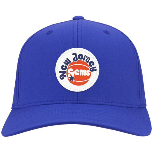 New Jersey Gems Twill Cap WBL Womens Pro Basketball Team color Royal Blue