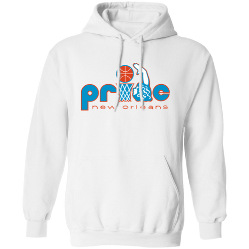 New Orleans Pride WBL Hoodie Pullover Womens Pro Basketball Team color White