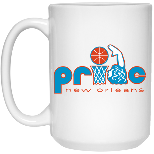 New Orleans Pride WBL Mug Ceramic 15 oz. Women's Professional Basketball League color White