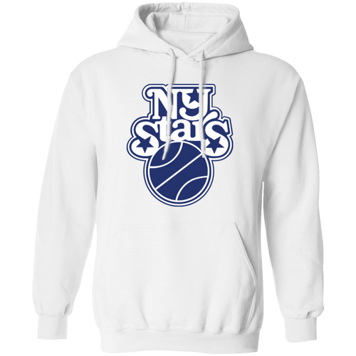 New York Stars WBL Hoodie Pullover Womens Pro Basketball Team color White