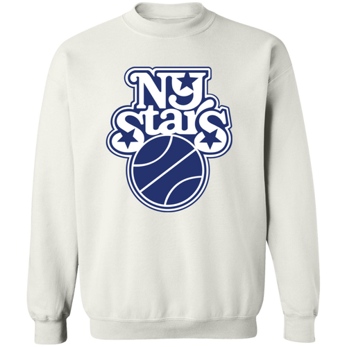 New York Stars WBL Sweatshirt Crewneck Pullover Womens Professional Basketball Team color White