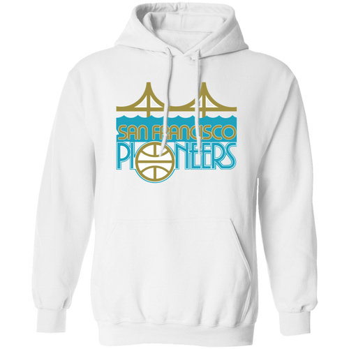 San Francisco Pioneers WBL Hoodie Pullover Womens Pro Basketball Team color White